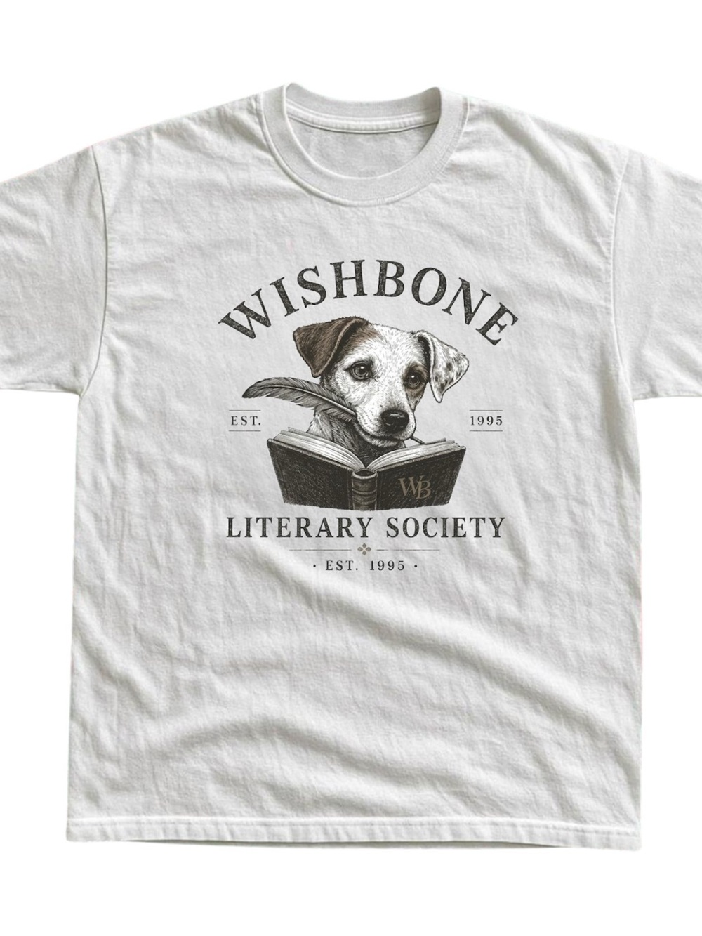 Gildan Literary Society White Dog T-Shirt